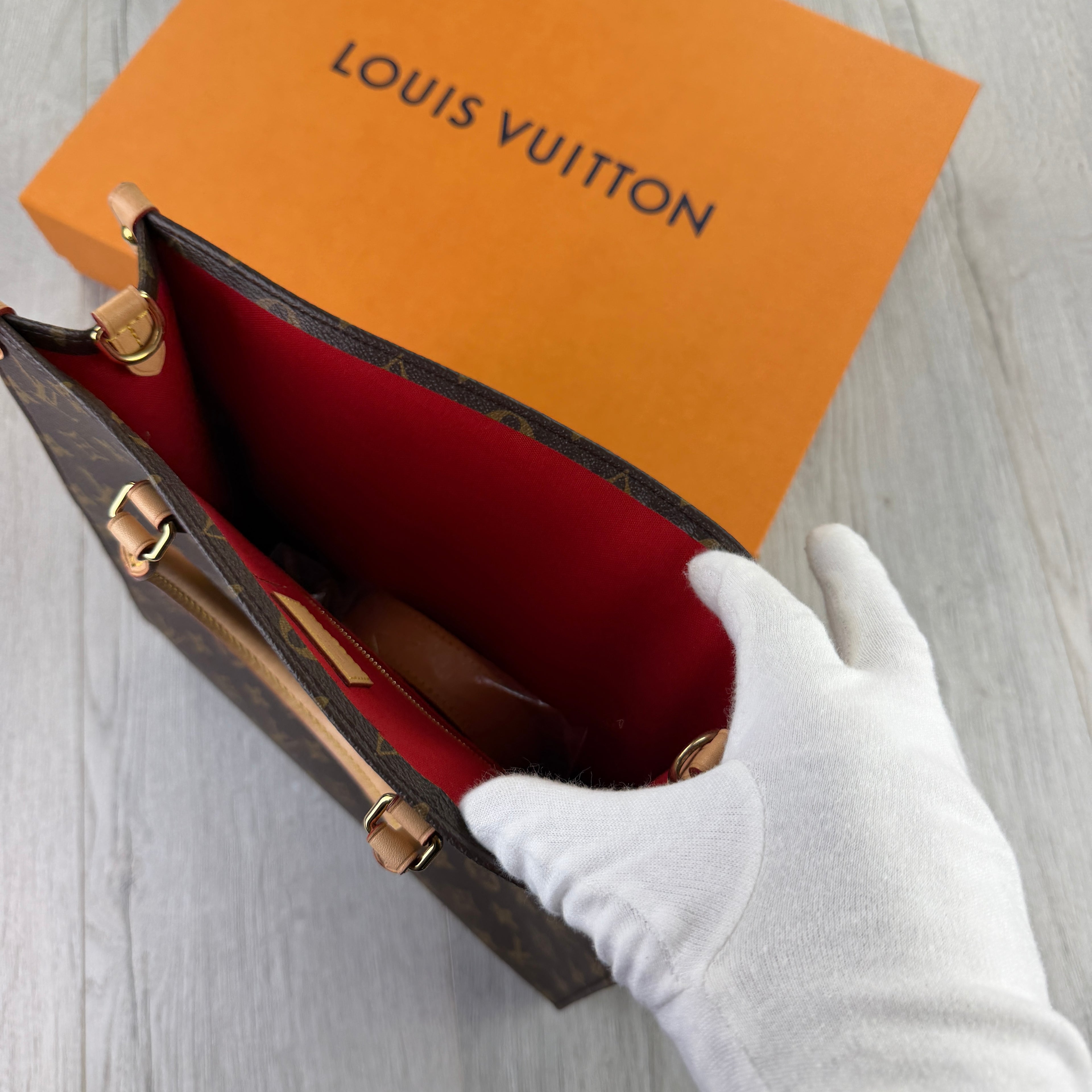 Louis Vuitton Women’s Brown Monogram Cloth Tote Bag