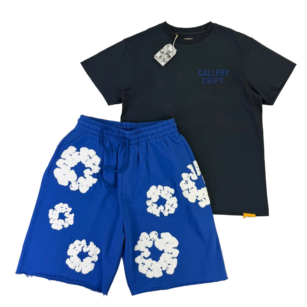 Gallery Dept Men’s T-shirt & Denim Tears Shorts Set