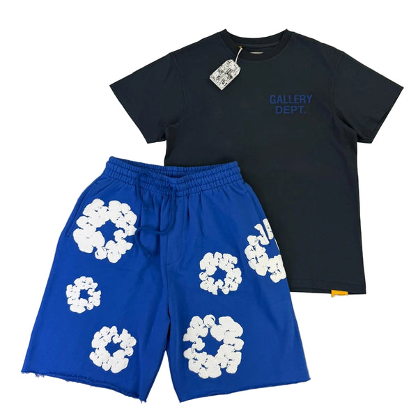 Gallery Dept Men’s T-shirt & Denim Tears Shorts Set