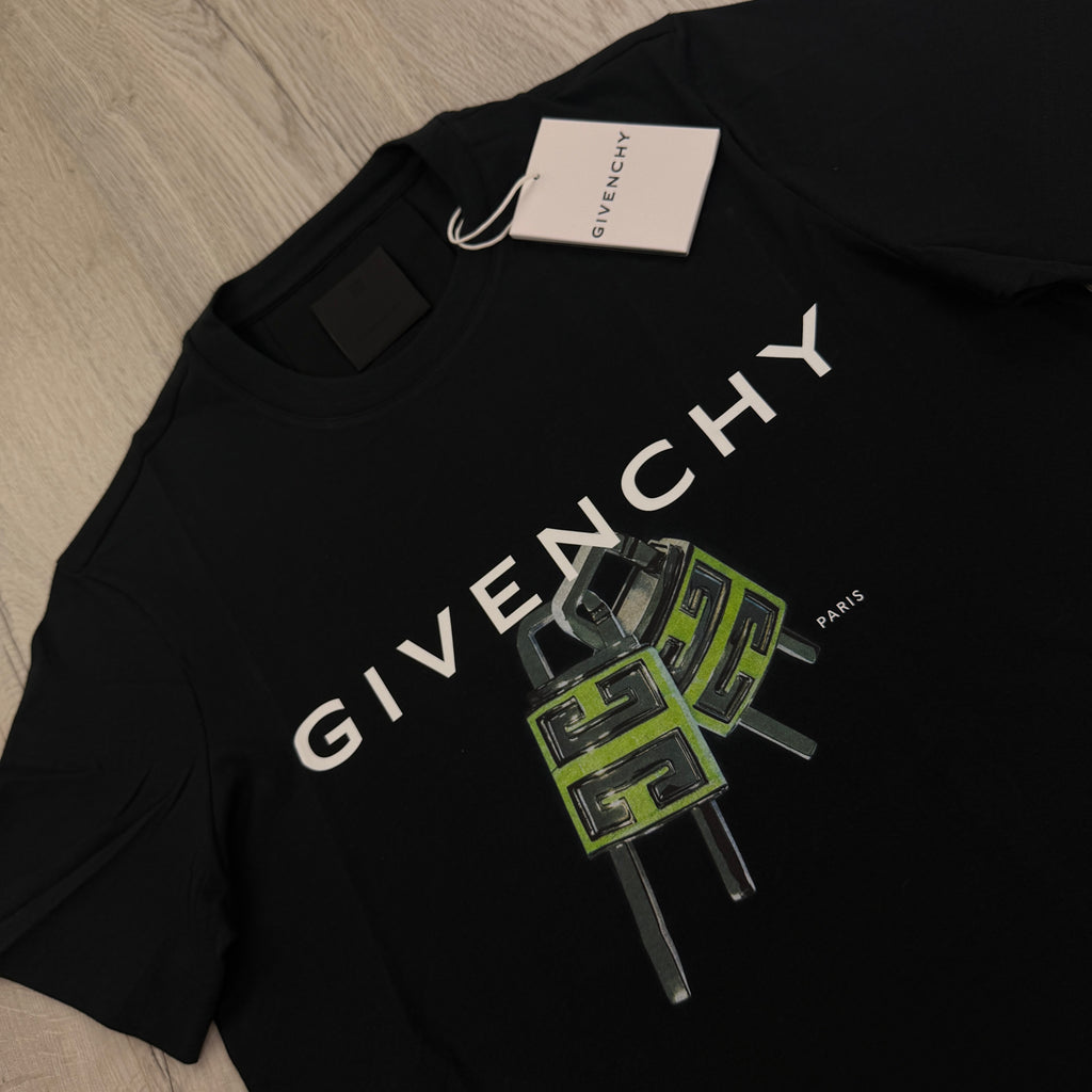 Givenchy Men’s Black Lock T-shirt