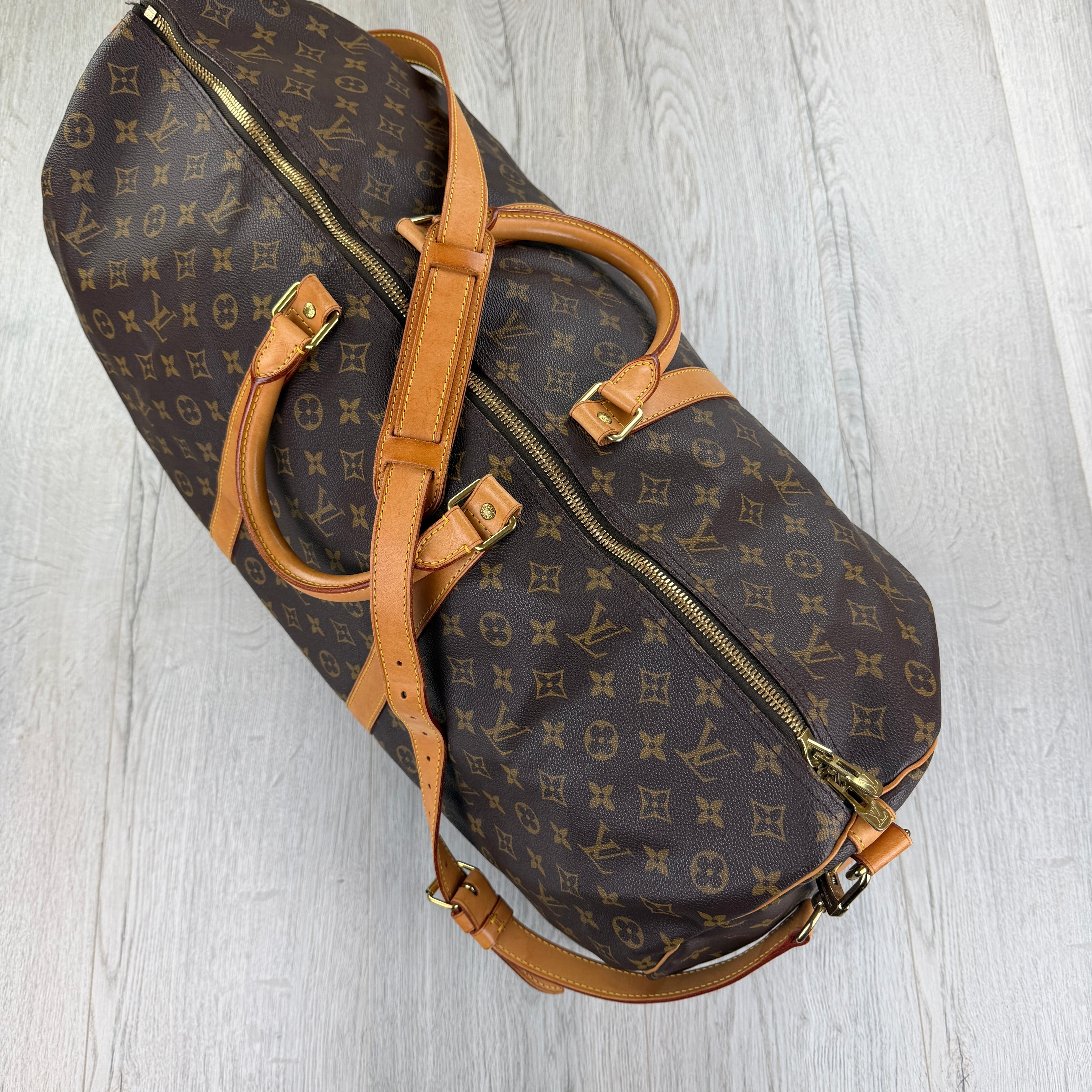 Louis Vuitton Men’s Brown Monogram Keepal Bag - 60