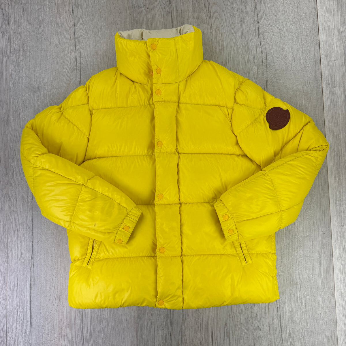 Moncler Men’s Dervox Giubbotto Yellow Puffer Jacket - Size 4