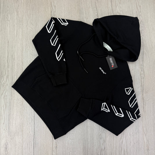 Off White Men’s Black Pullover Hoodie - Small
