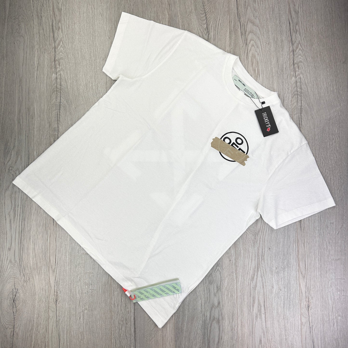 Off White Men’s White Tape Arrow Oversized T-shirt