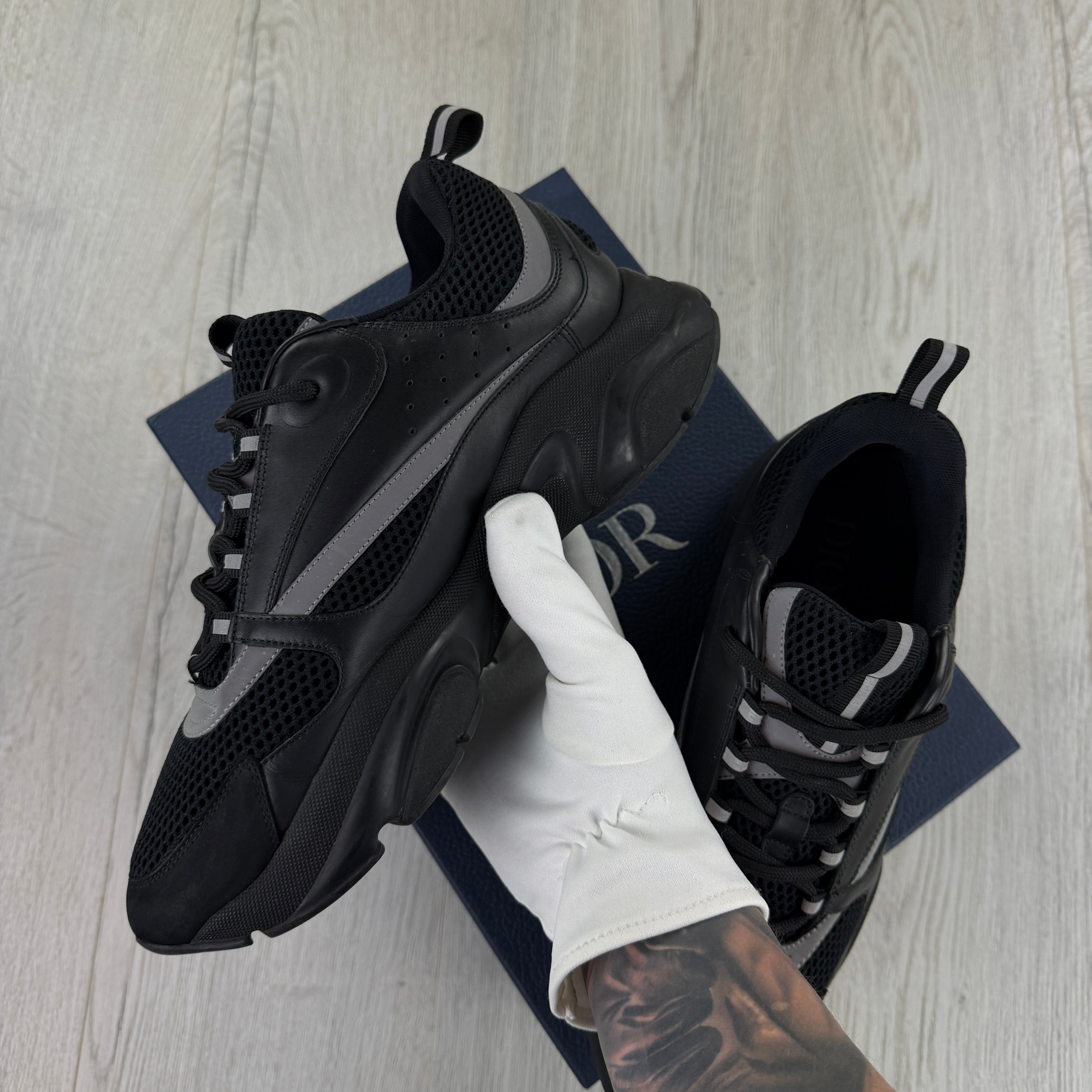 Dior B22 Men’s Triple Black Trainers - 45 (Fit Uk 10/10.5)