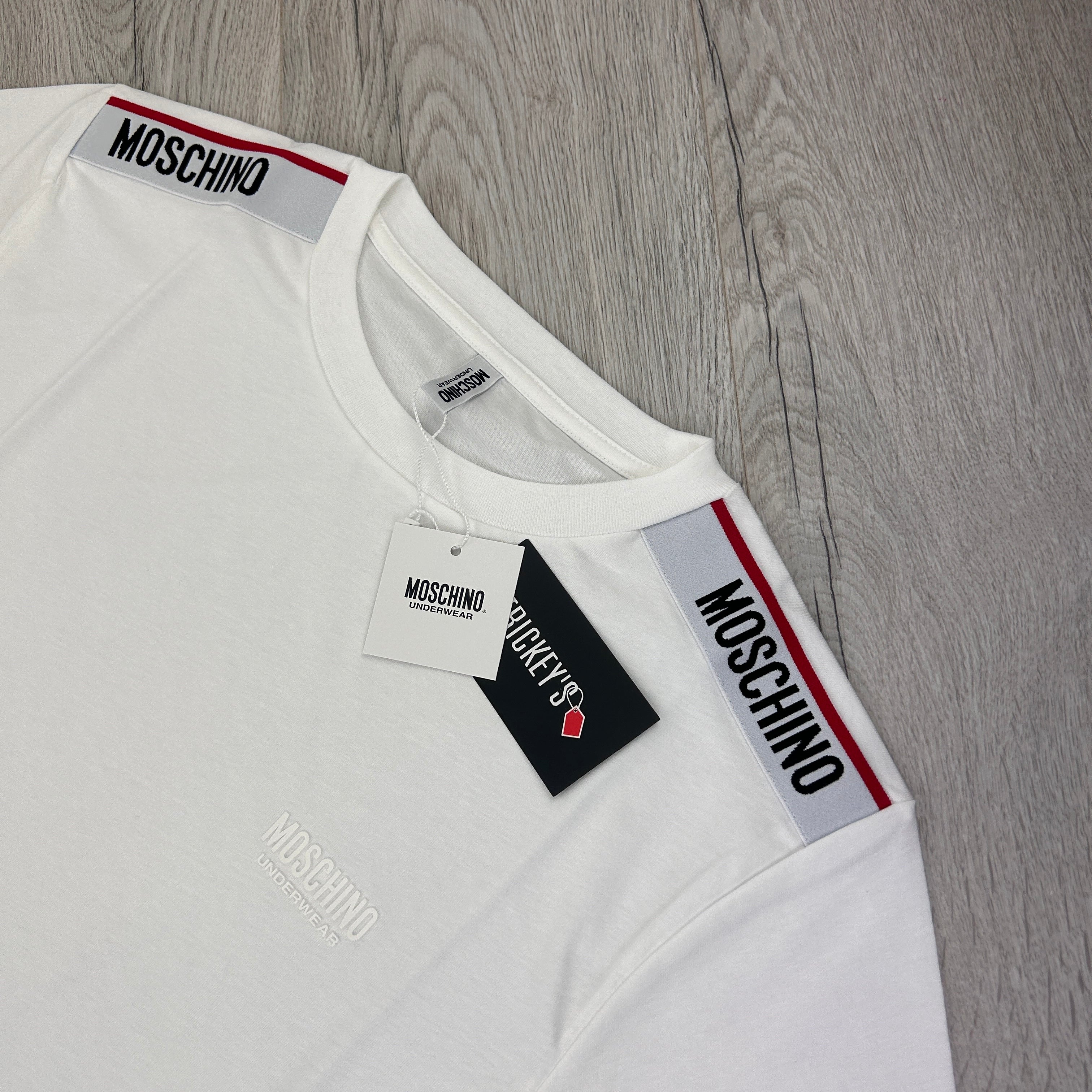 Moschino Men’s White short sleeve T-shirt