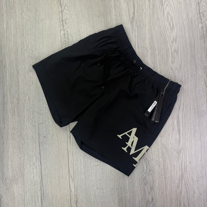 Amiri Men’s Black Swim Shorts - Medium