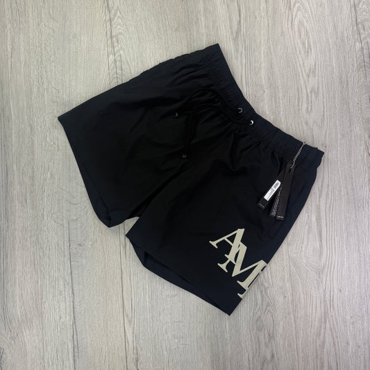 Amiri Men’s Black Swim Shorts - Medium