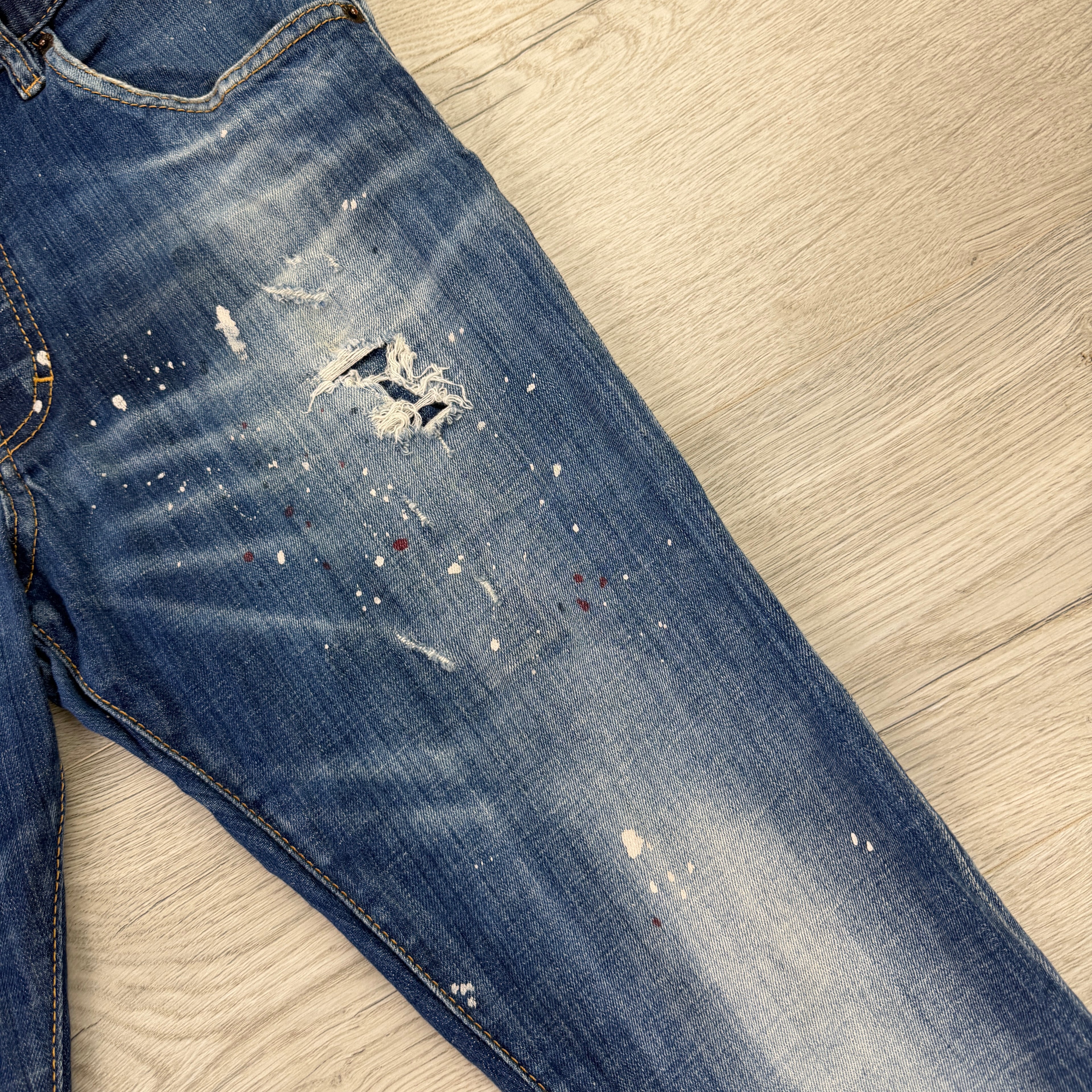 Dsquared2 Men’s Blue Distressed Cool Guy Jeans - 50 (Uk 33)