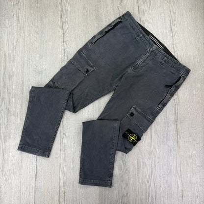Stone Island Men’s Stonewashed Cargo Bottoms - Uk 33