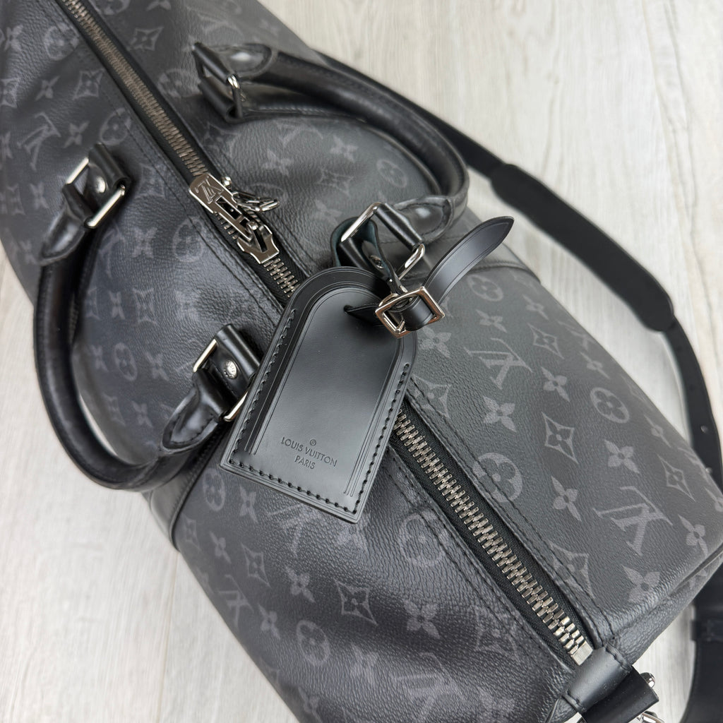 Louis Vuitton Men’s Black Monogram Keepal Bag - 45