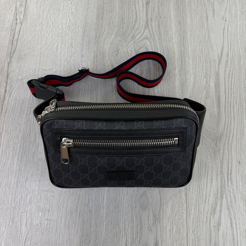 Gucci Men’s GG Black Belt Bag