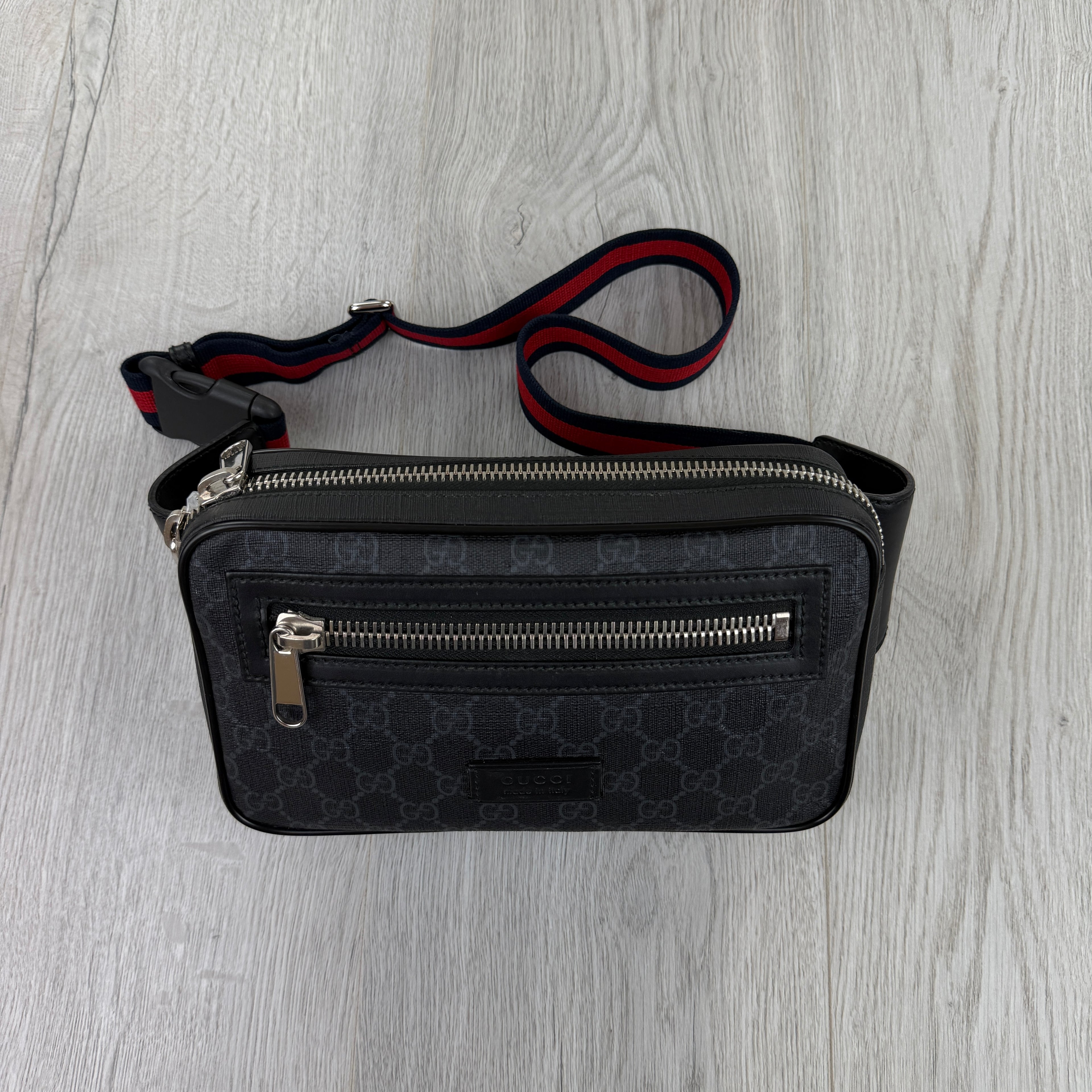 Gucci Men’s GG Black Belt Bag