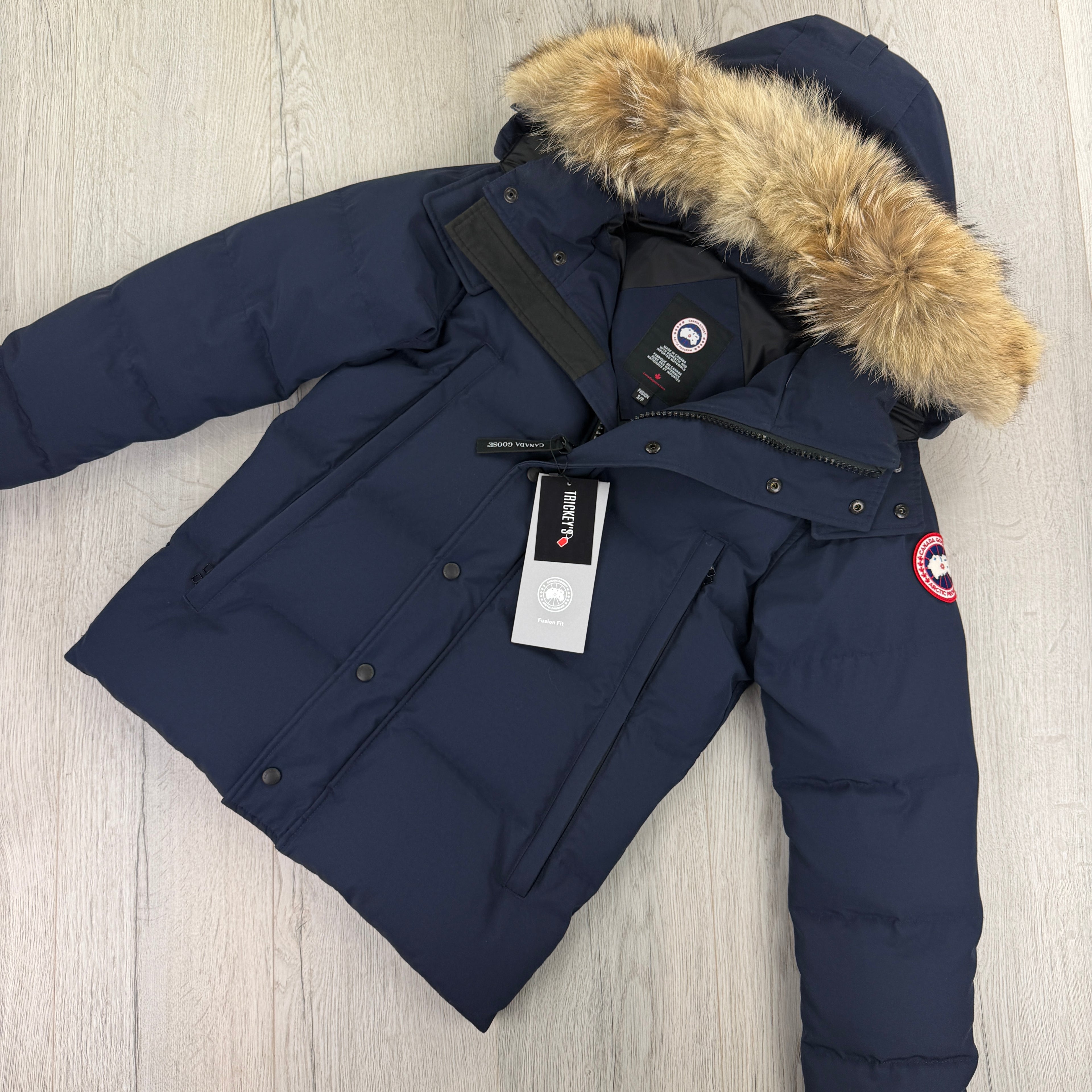 Canada Goose Men’s Wyndham Navy Parker Jacket - Small Fusion