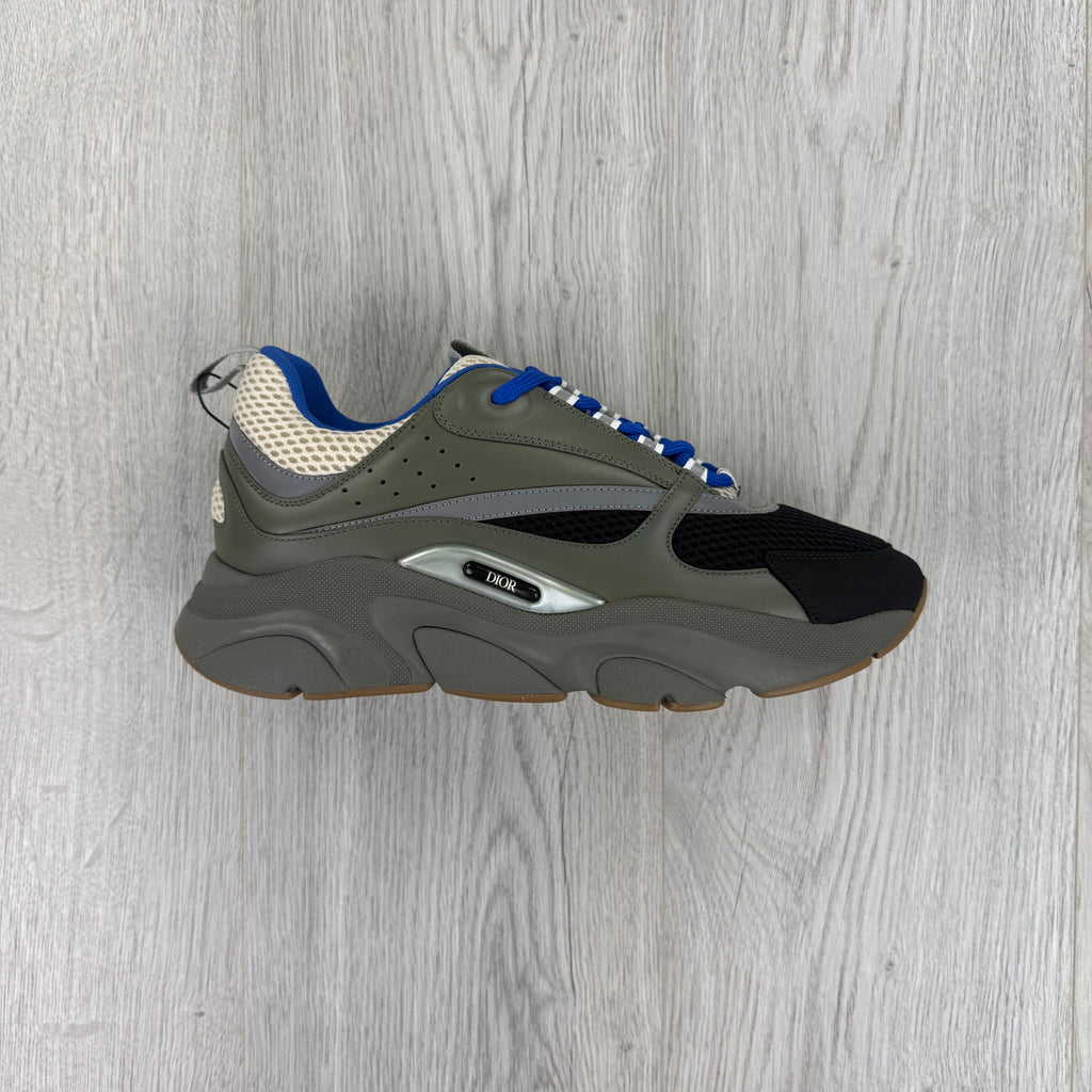 Dior B22 Men’s Khaki & Blue Trainers - 42 (Fit Uk 7.5)