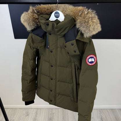 Canada Goose Men’s Khaki Green Wyndham Parker Jacket - Small Fusion