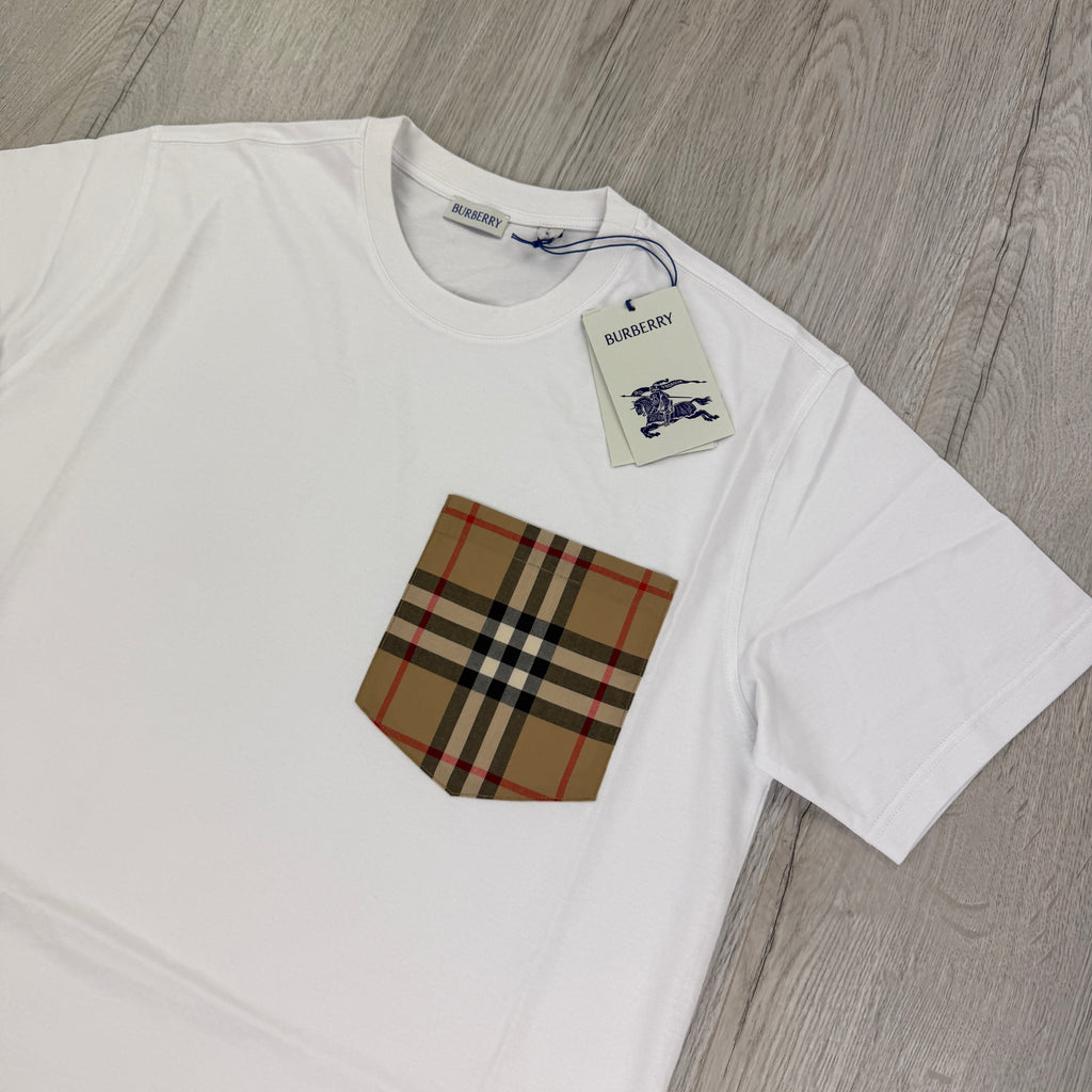 Burberry Men’s White T-shirt & Shorts Set