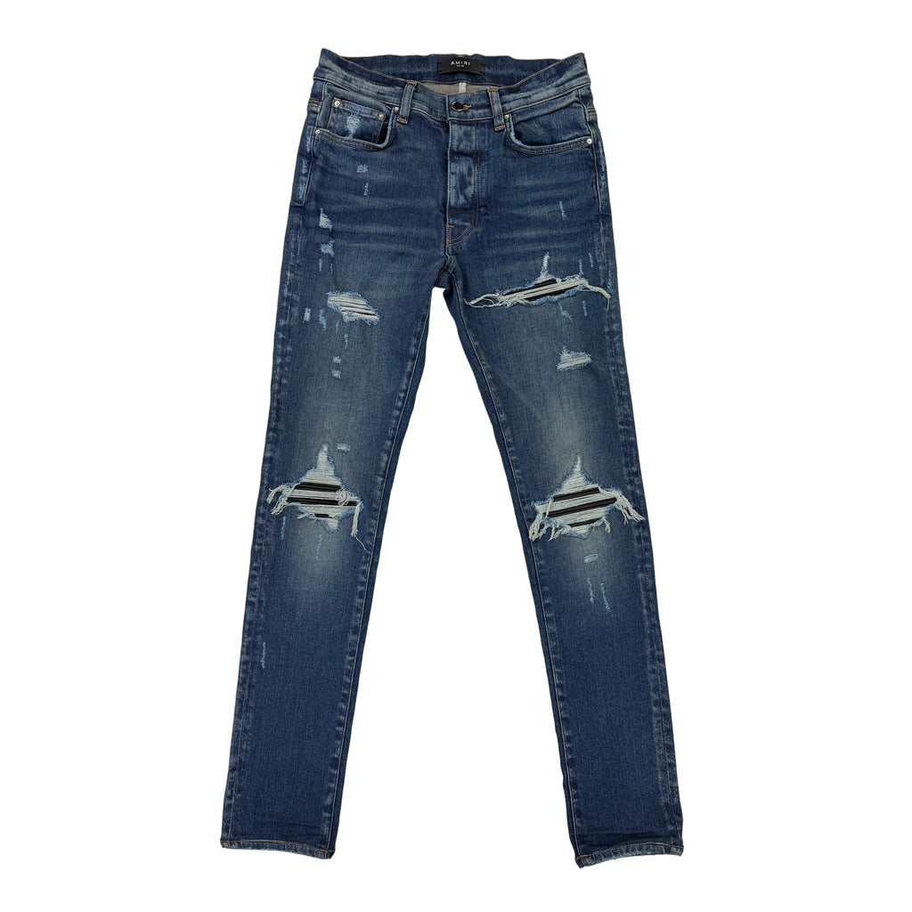 Amiri Men’s MX1 Distressed Blue Jeans - Uk 30