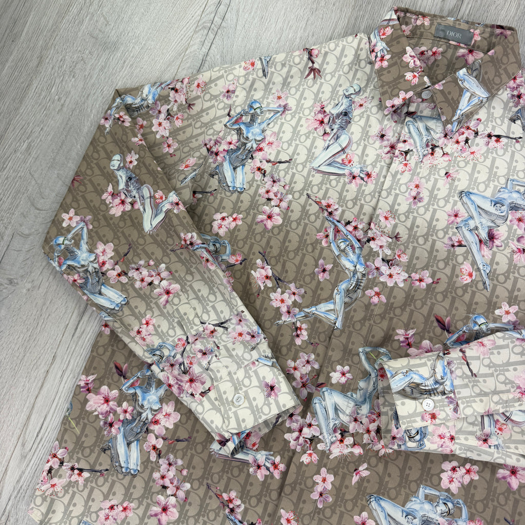 Dior Men's Hajime Sorayama Oblique Longsleeve Shirt - 38 (Medium)