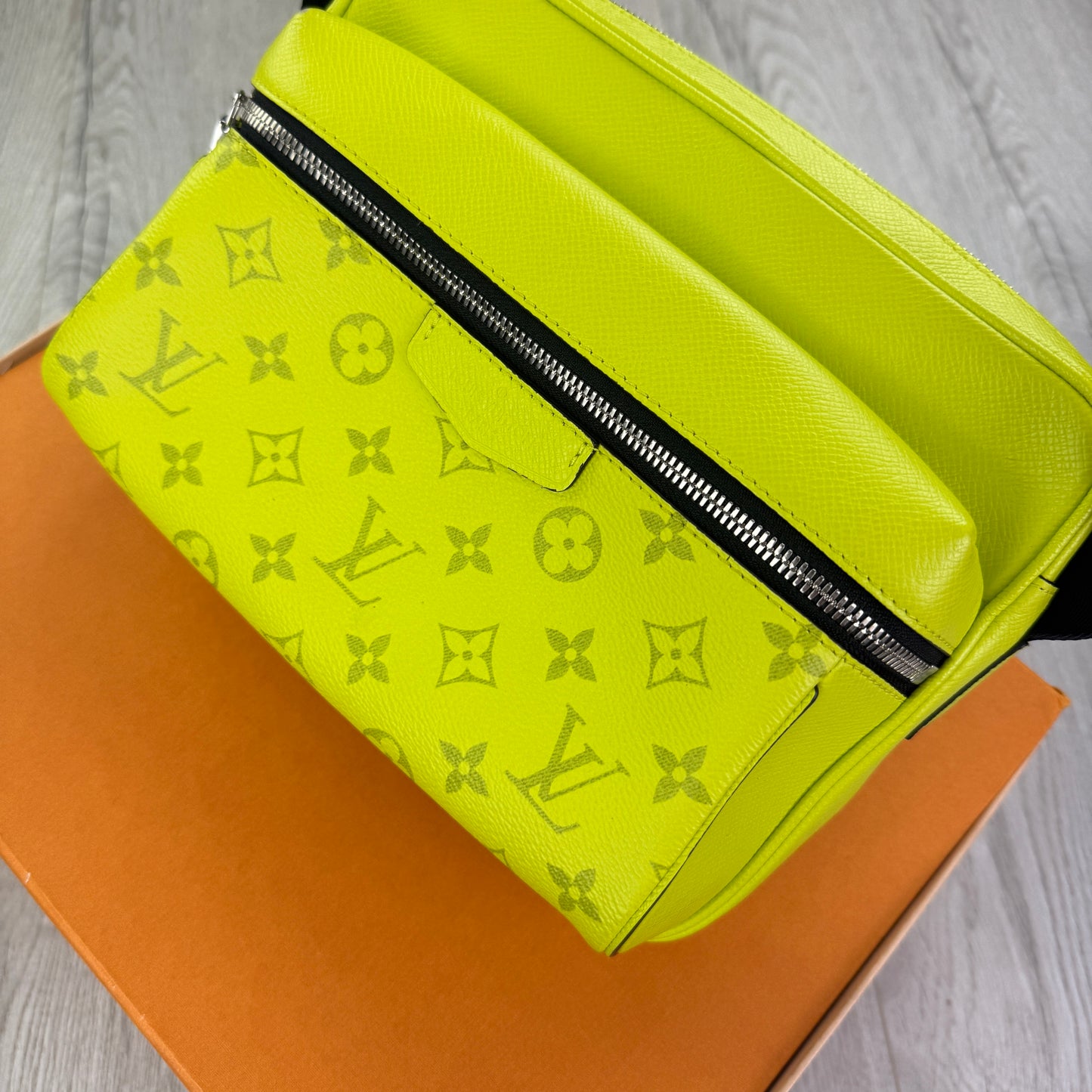 Louis Vuitton Men’s Neon Yellow Outdoor Messenger Bag