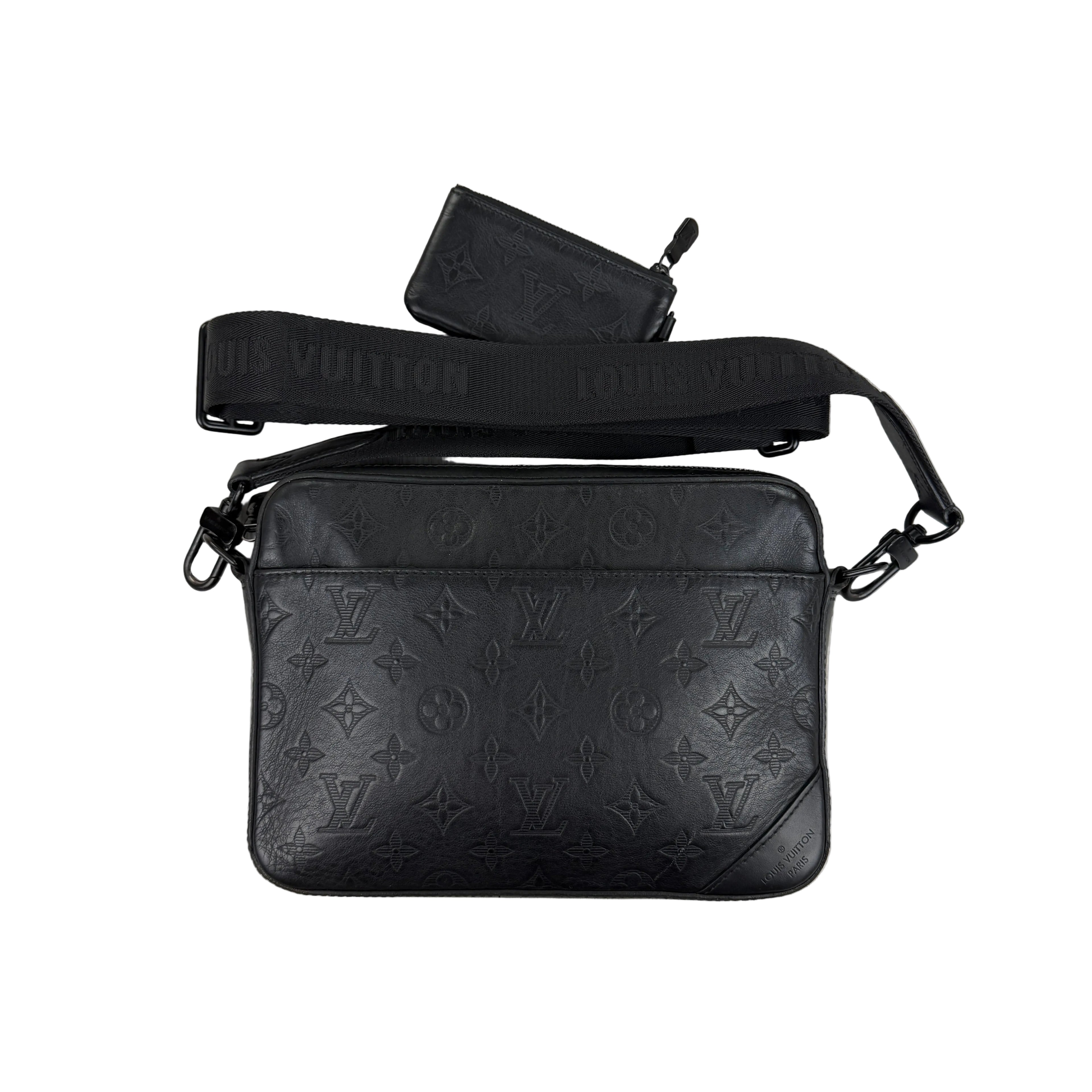Louis Vuitton Men’s Shadow Black Monogram Duo Messenger Bag