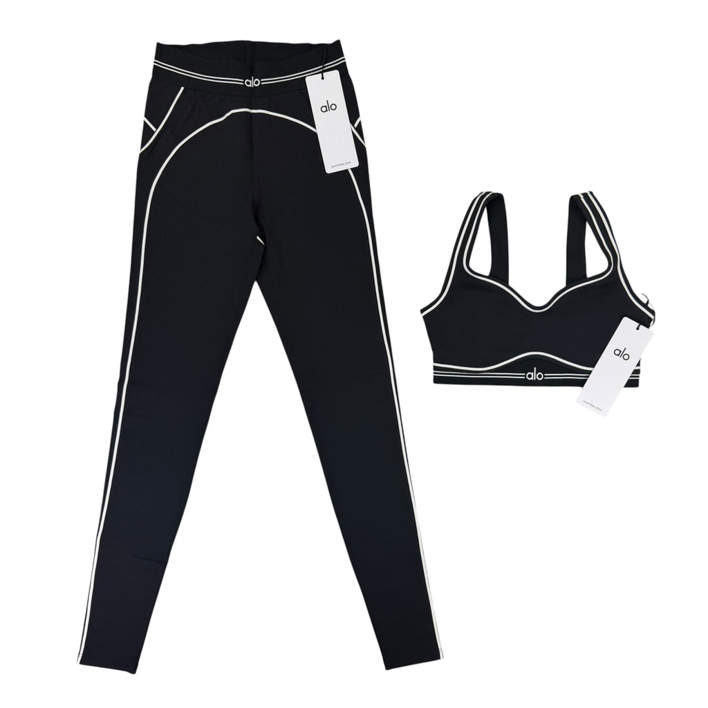 Alo Women’s Black Leggings & Top Set