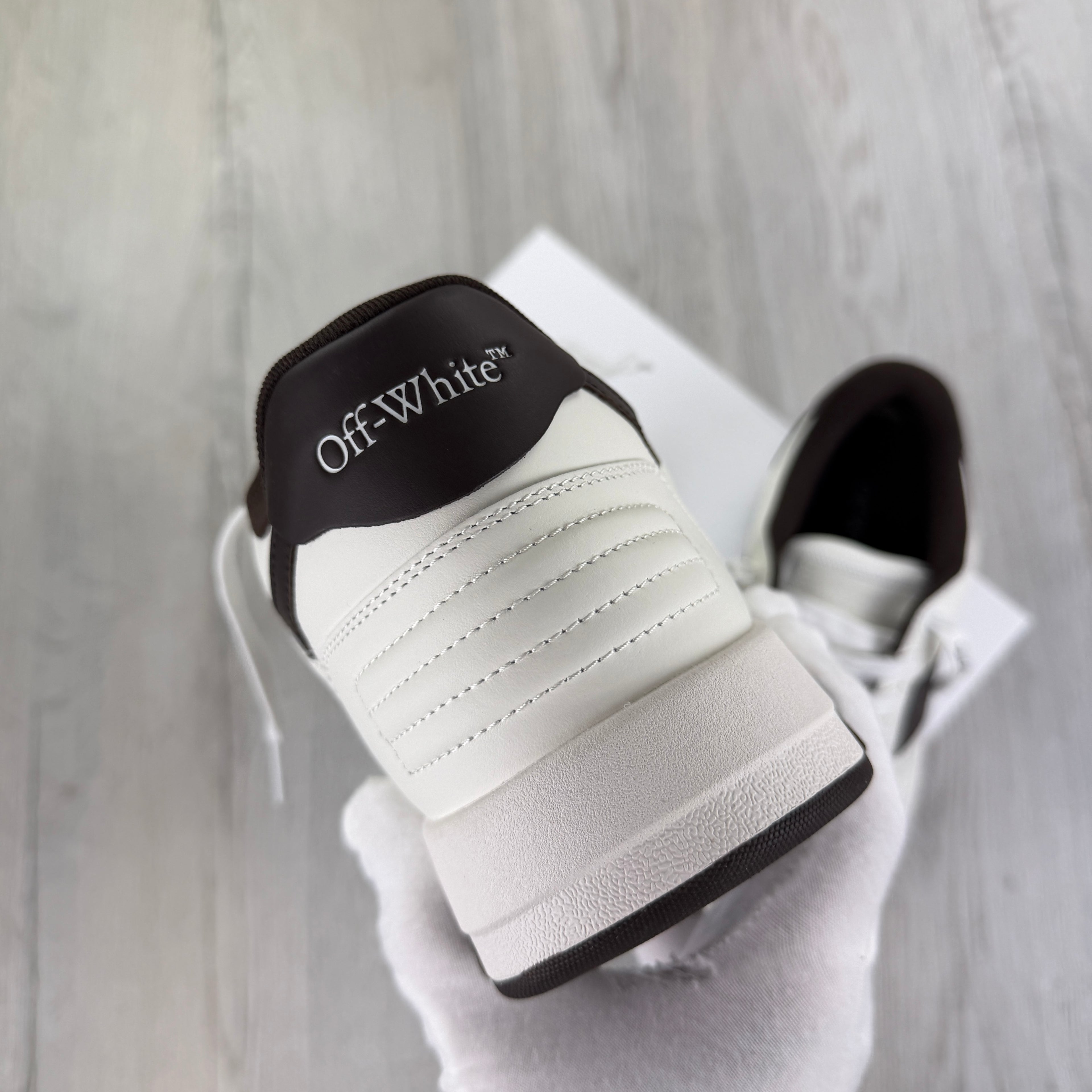 Off-White Men’s Brown & White Low Trainers