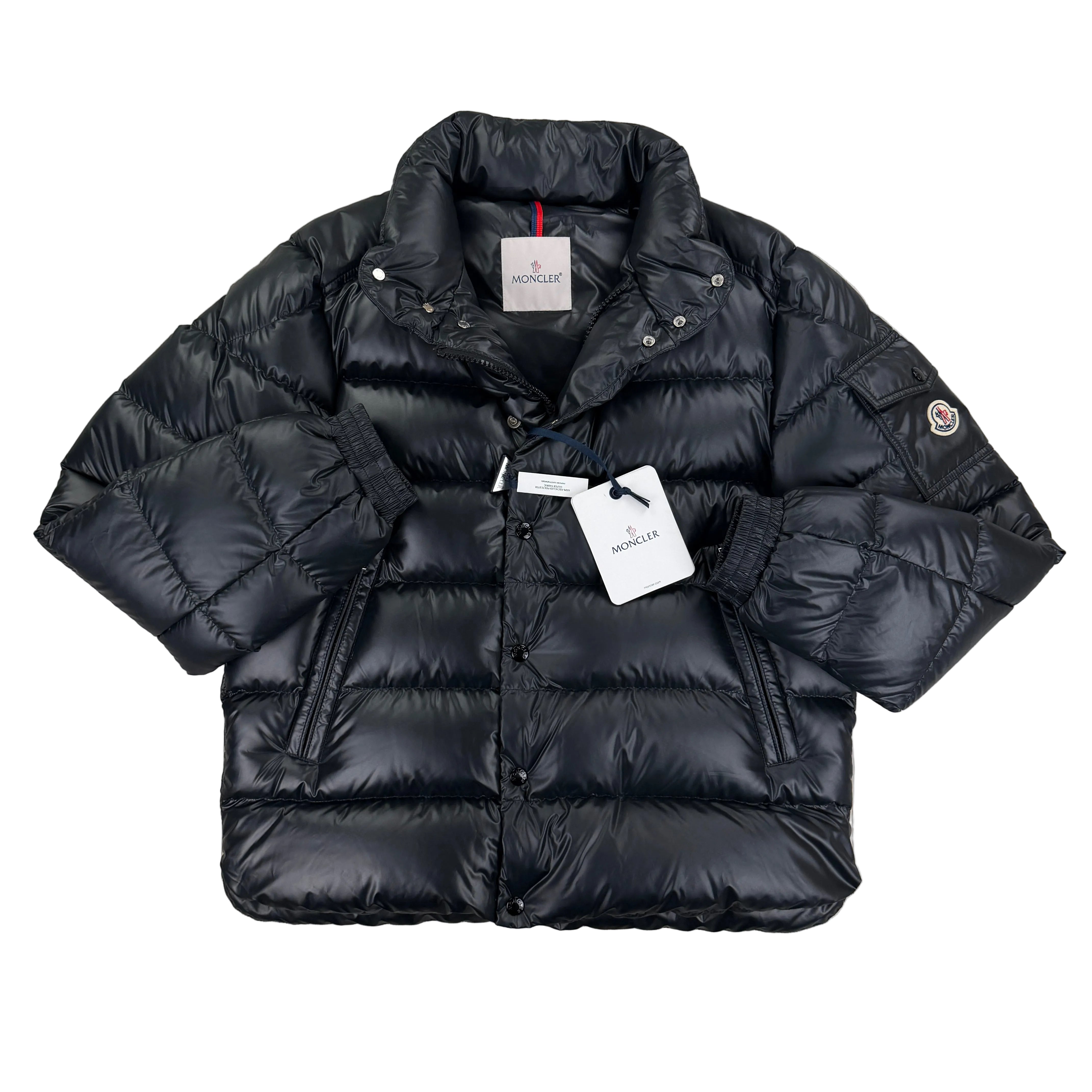 MONCLER BLACKジップアップジャケット Moncler ジップアップ シャツジャケット | ブラック | FARFETCH JP
