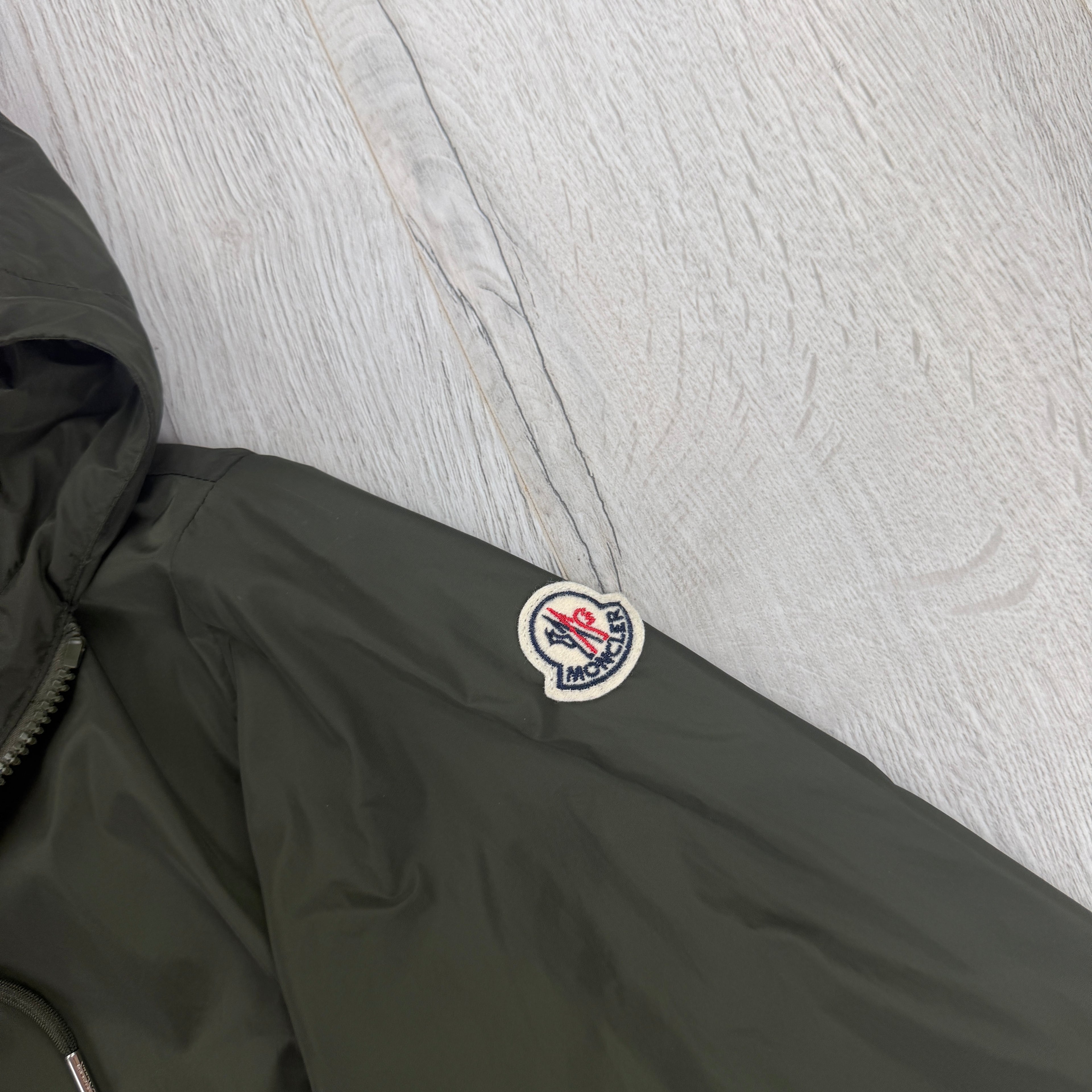 Moncler Men’s Khaki Green Grimpeurs Zip-up Jacket - Size 2