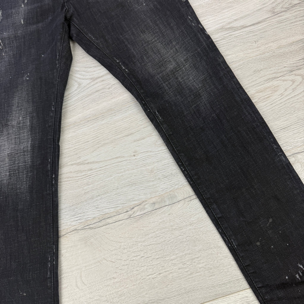 Dsquared2 Men’s Black Distressed Skater Jeans - 44 (Uk 30)