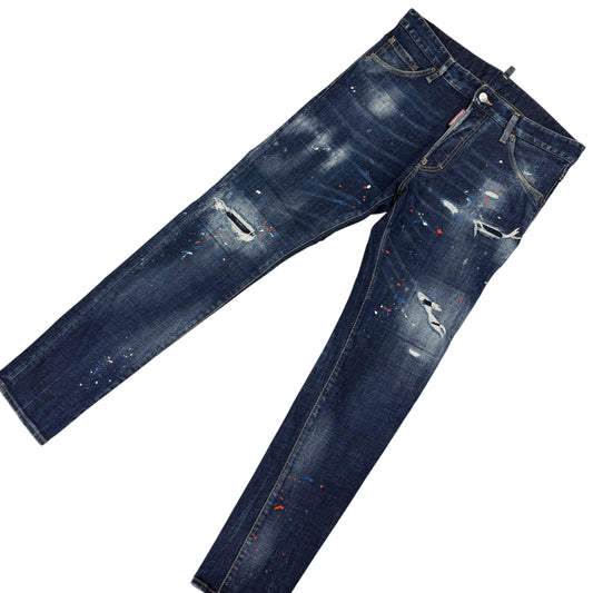 Dsquared2 Men’s Blue Distressed Cool Guy Jeans - 46 (Uk 30)