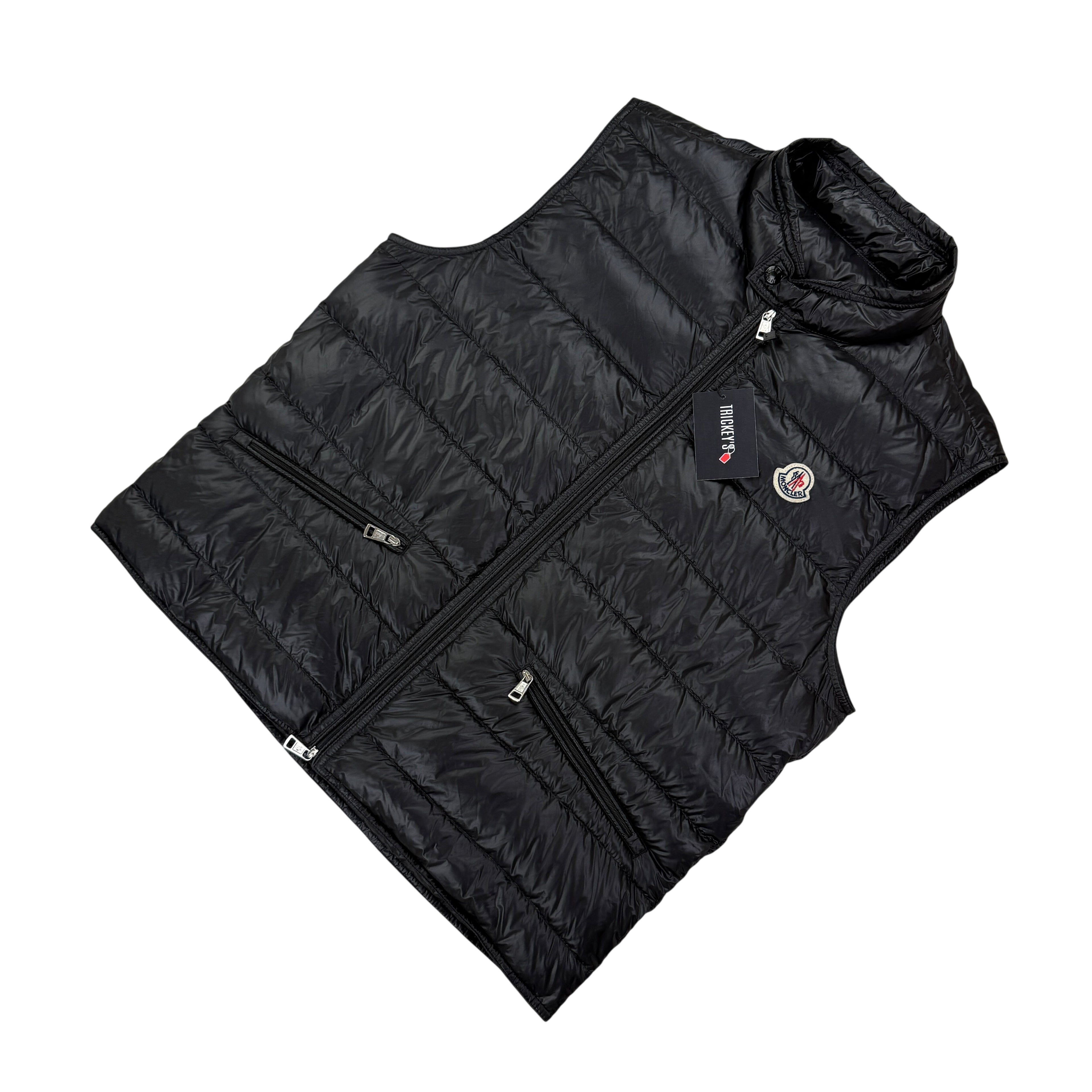 Moncler Men’s Black GUI Down Gilet - Size 3