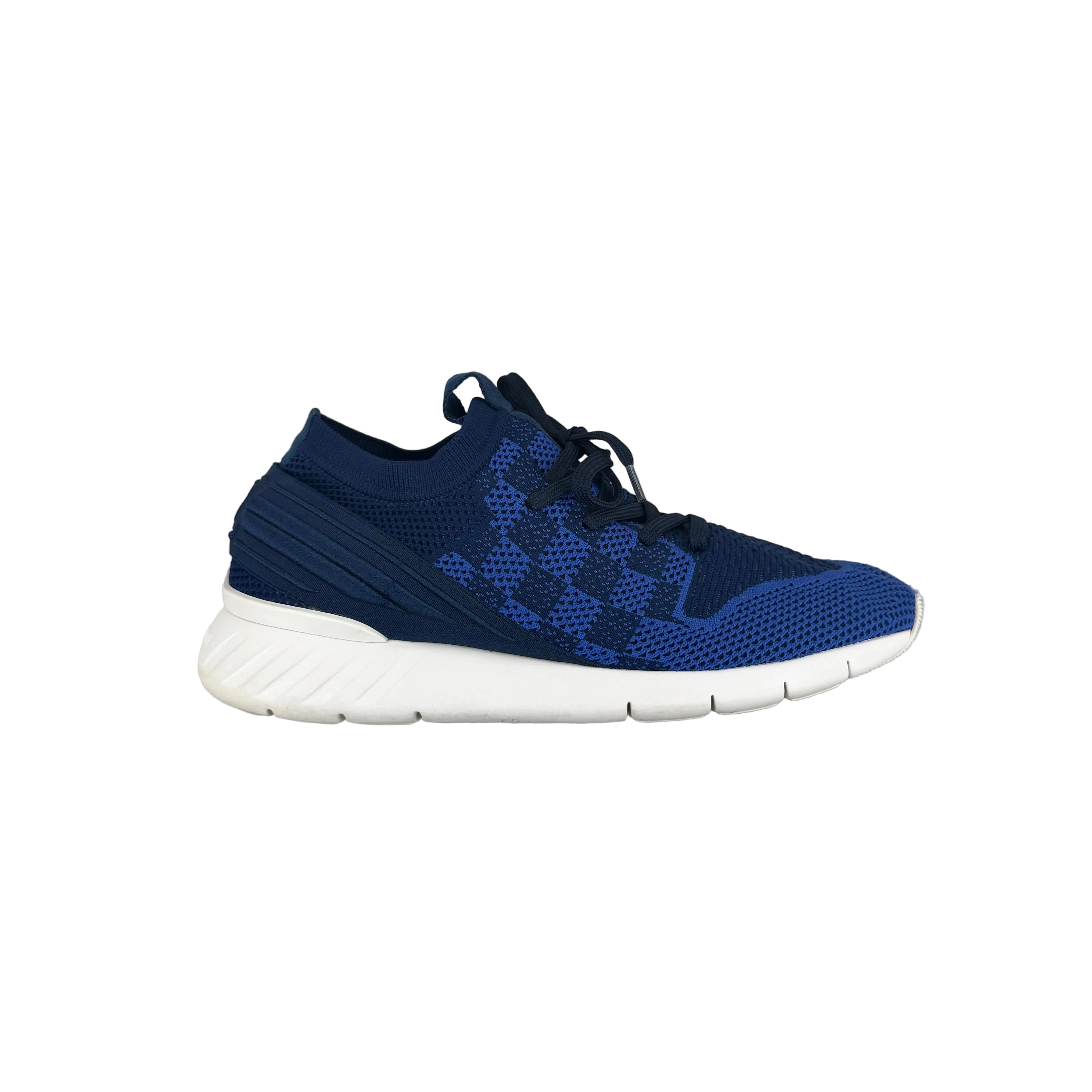 Louis Vuitton Men’s Knit Blue Trainers - Uk 7