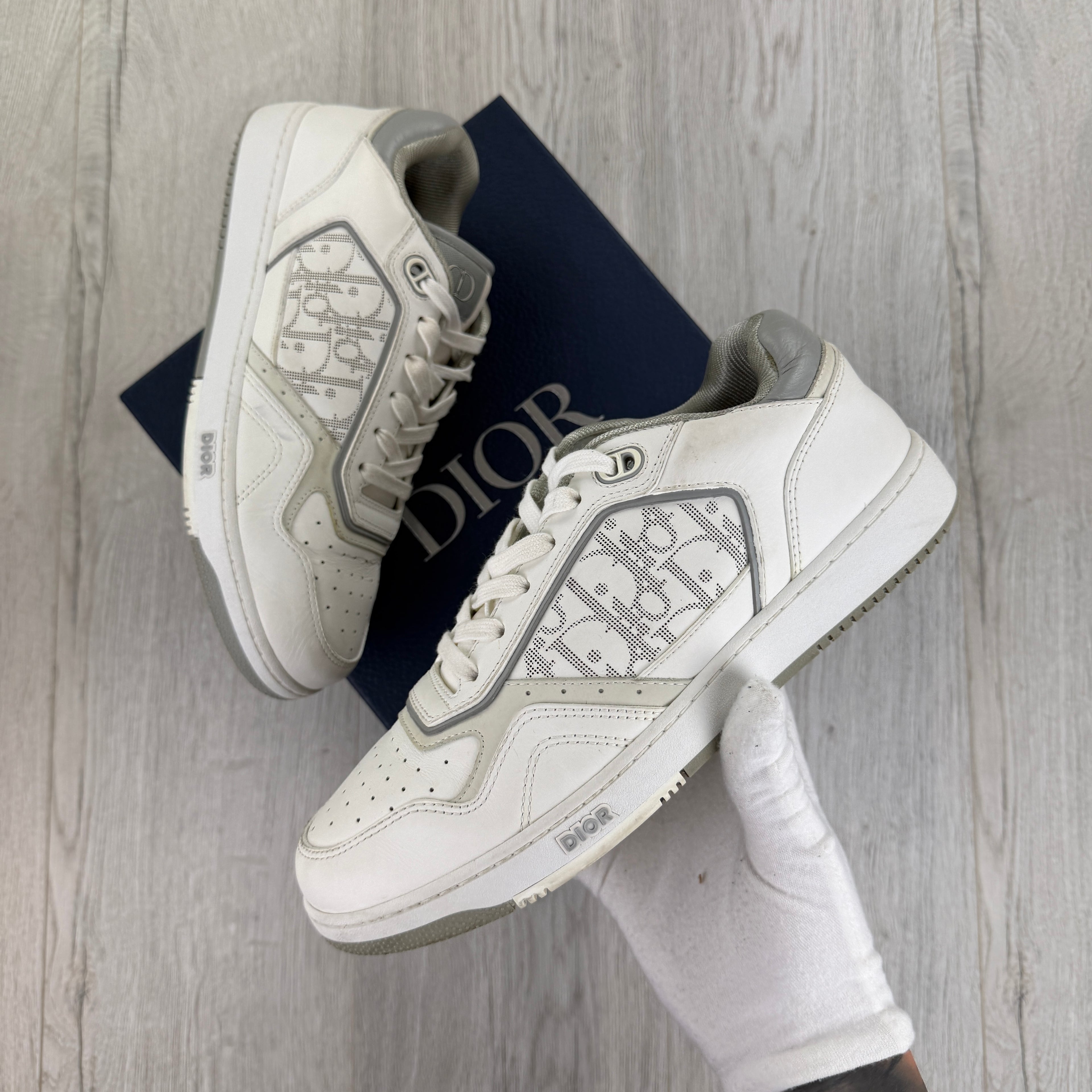 Dior B27 Men’s White Low Runners - 41.5 (Fit Uk 7.5/8)