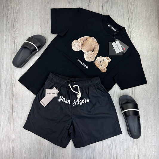 Palm Angels Men’s Black Full Summer Set