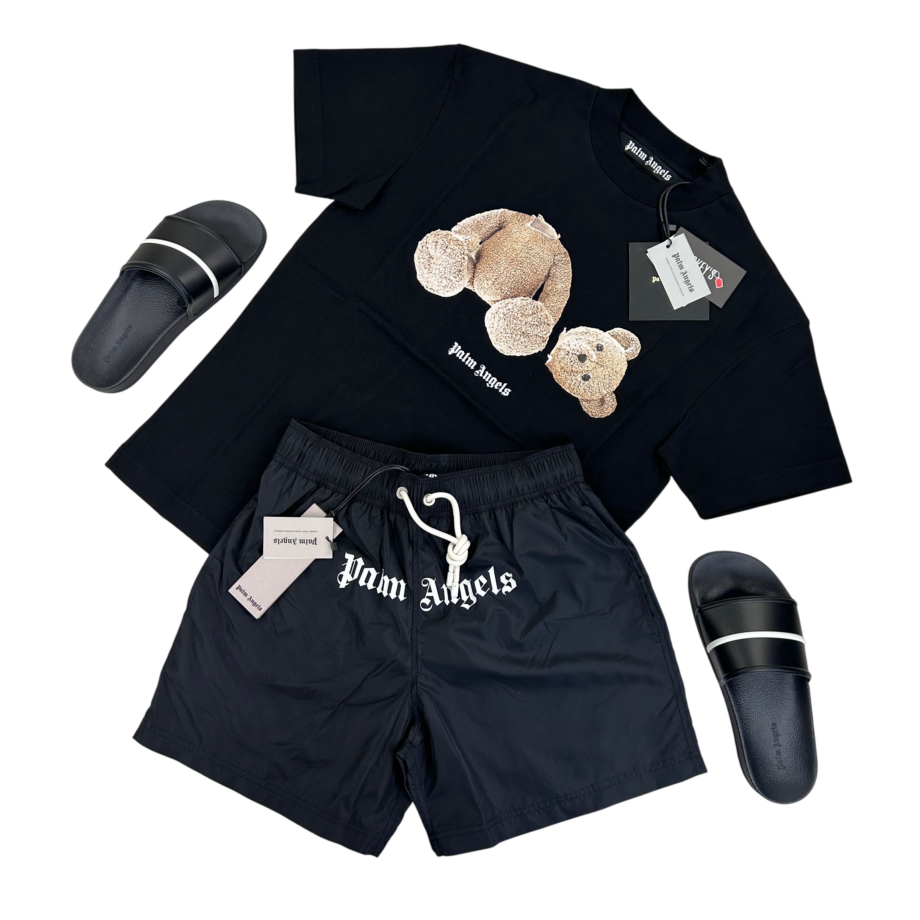 Palm Angels Men’s Black Full Summer Set