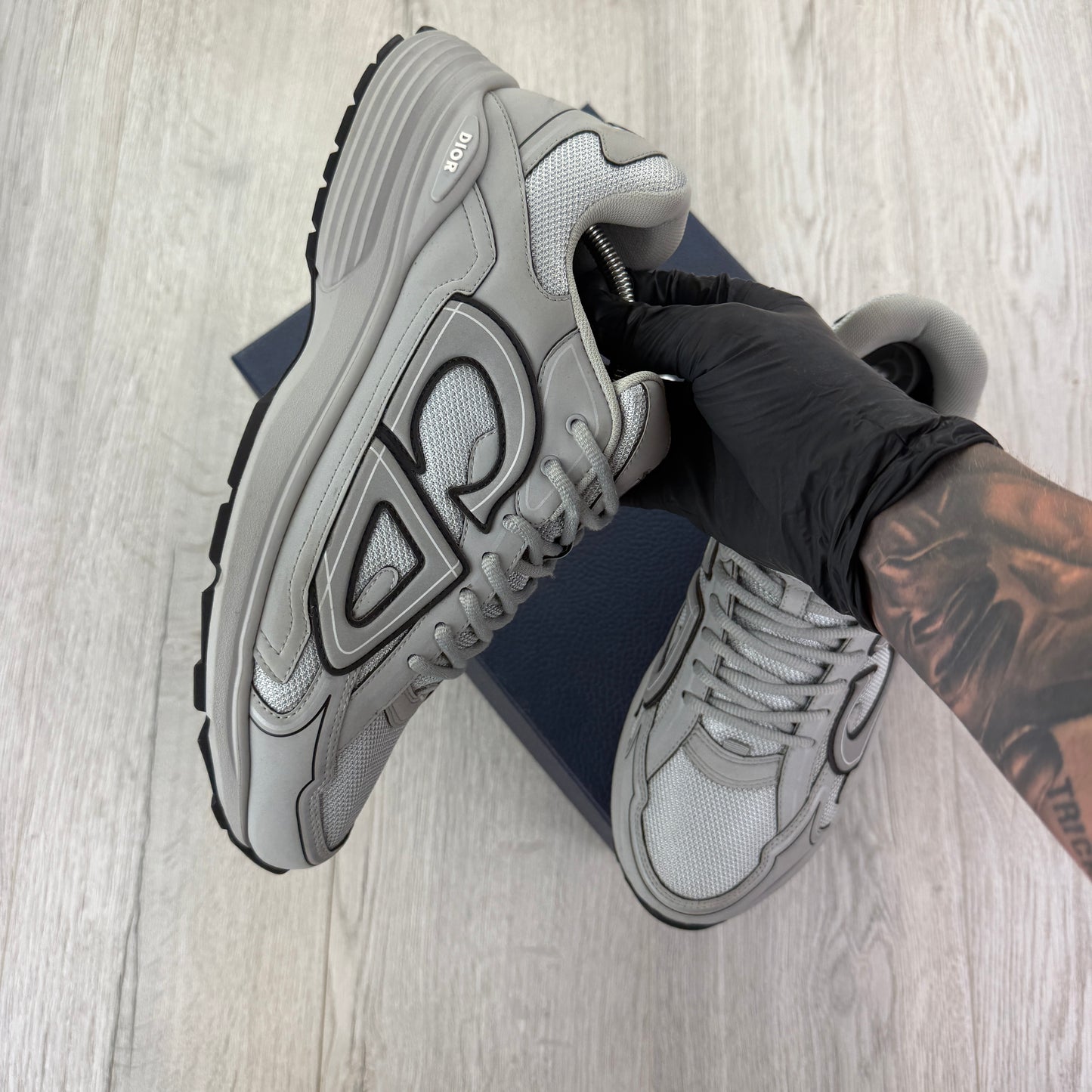 Dior B30 Men’s All Grey Trainers - 45 (Uk 11)