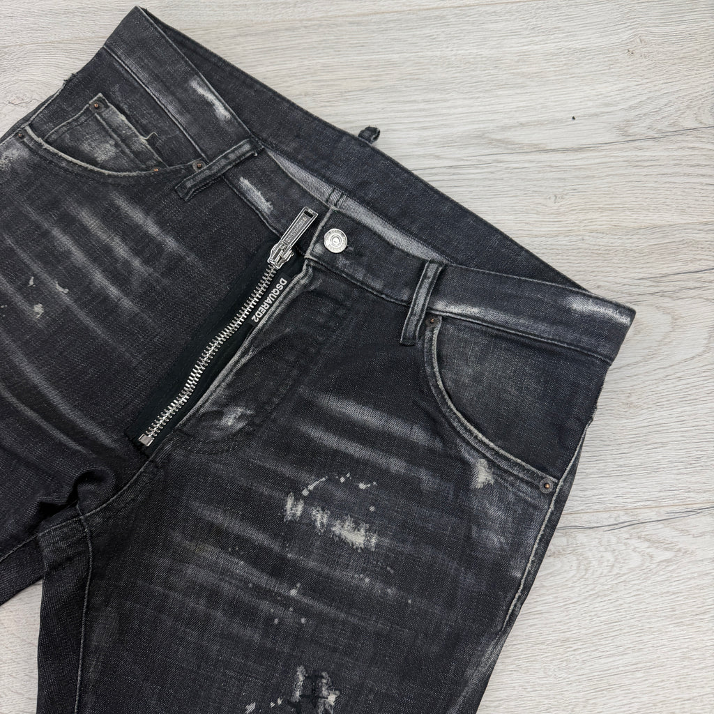 Dsquared2 Men’s Black Distressed Jeans - 48 (Uk 32)