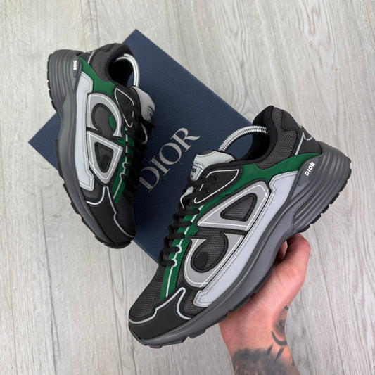 Dior B30 Men’s Black Deep Grey Green Trainers - 43.5 (Uk 9.5)