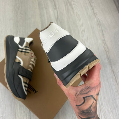Burberry Men’s Vintage Check, Suede Leather Trainers