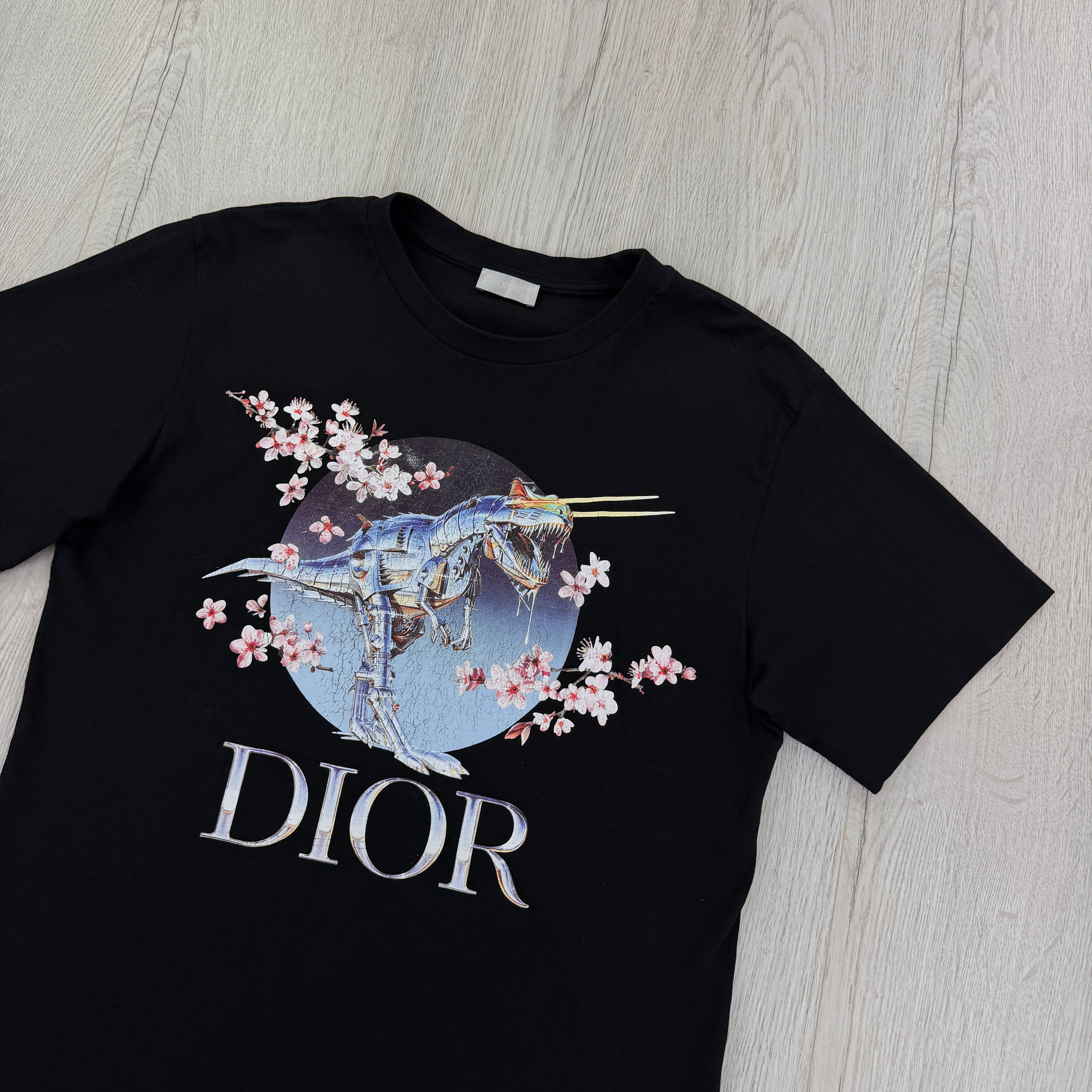 Dior X Sorayama Men’s Dinosaur Printed T-shirt - XS Oversized
