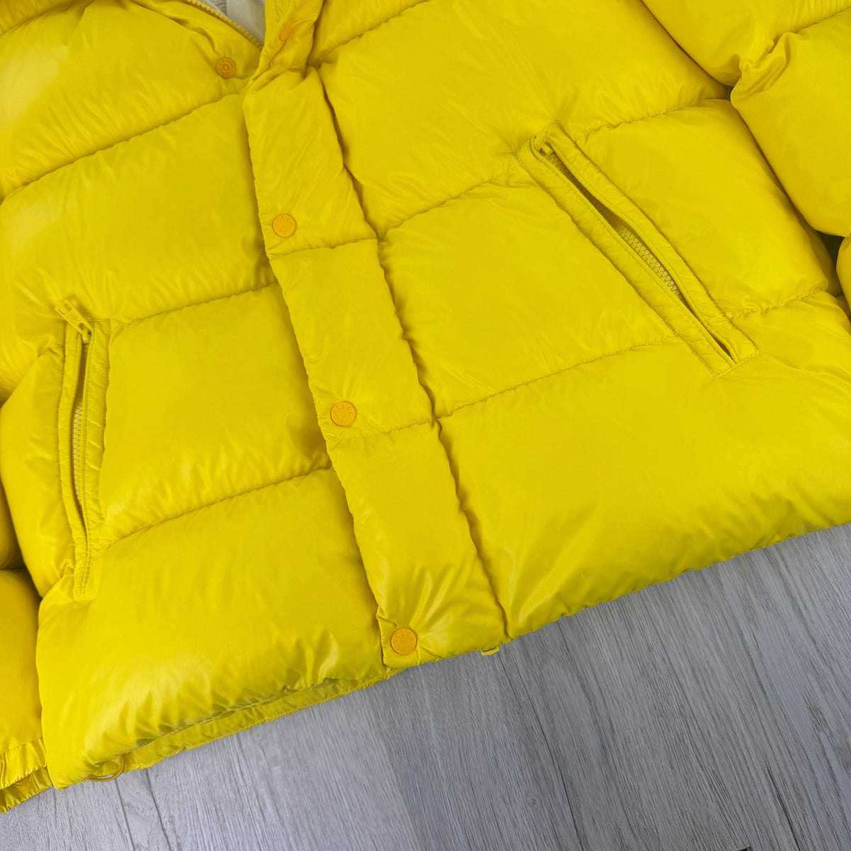 Moncler Men’s Dervox Giubbotto Yellow Puffer Jacket - Size 4