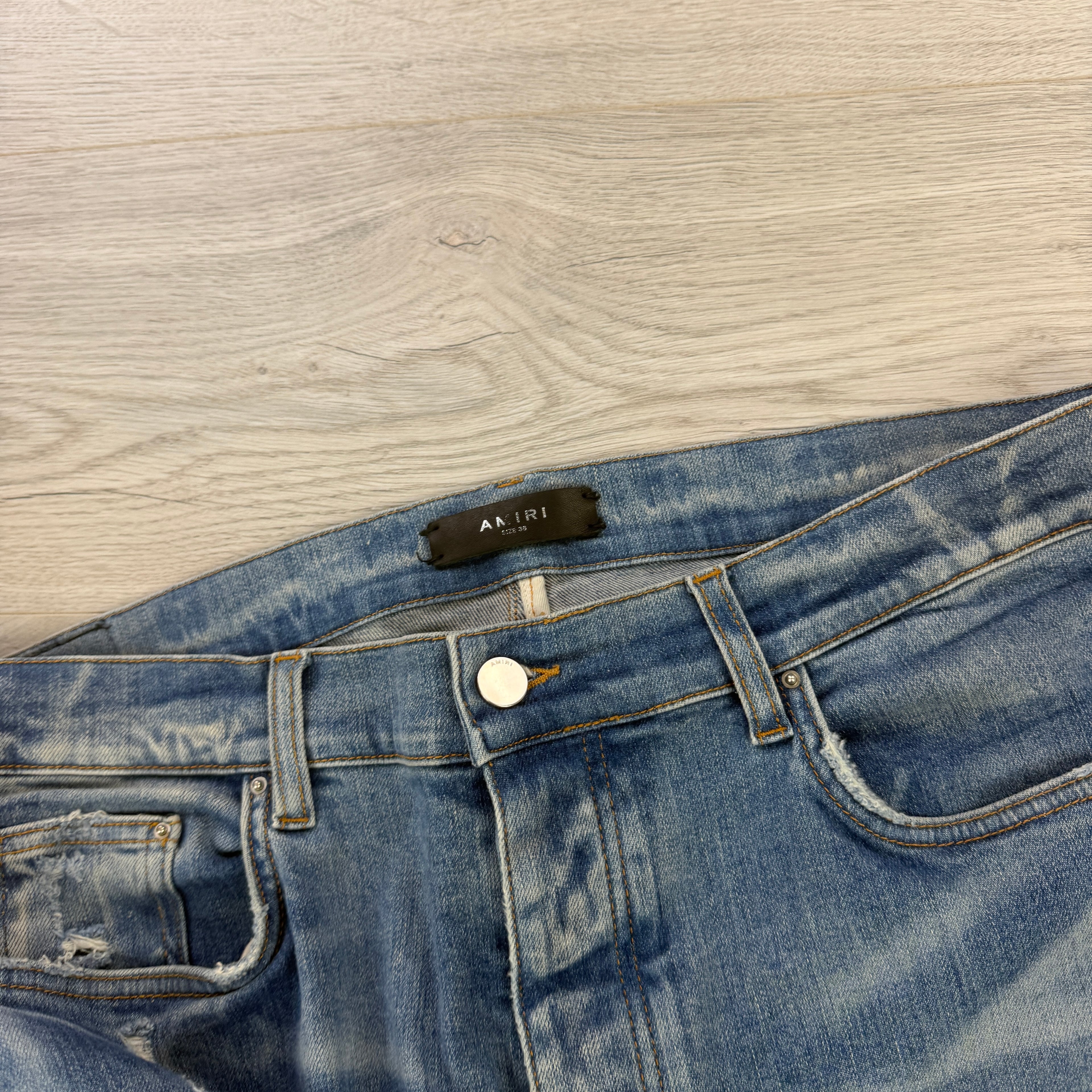 Amiri Men’s Blue Denim MX1 Jeans - Uk 38