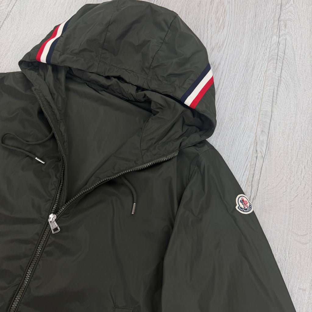 Moncler Men’s Khaki Green Grimpeurs Zip-up Jacket - Size 2