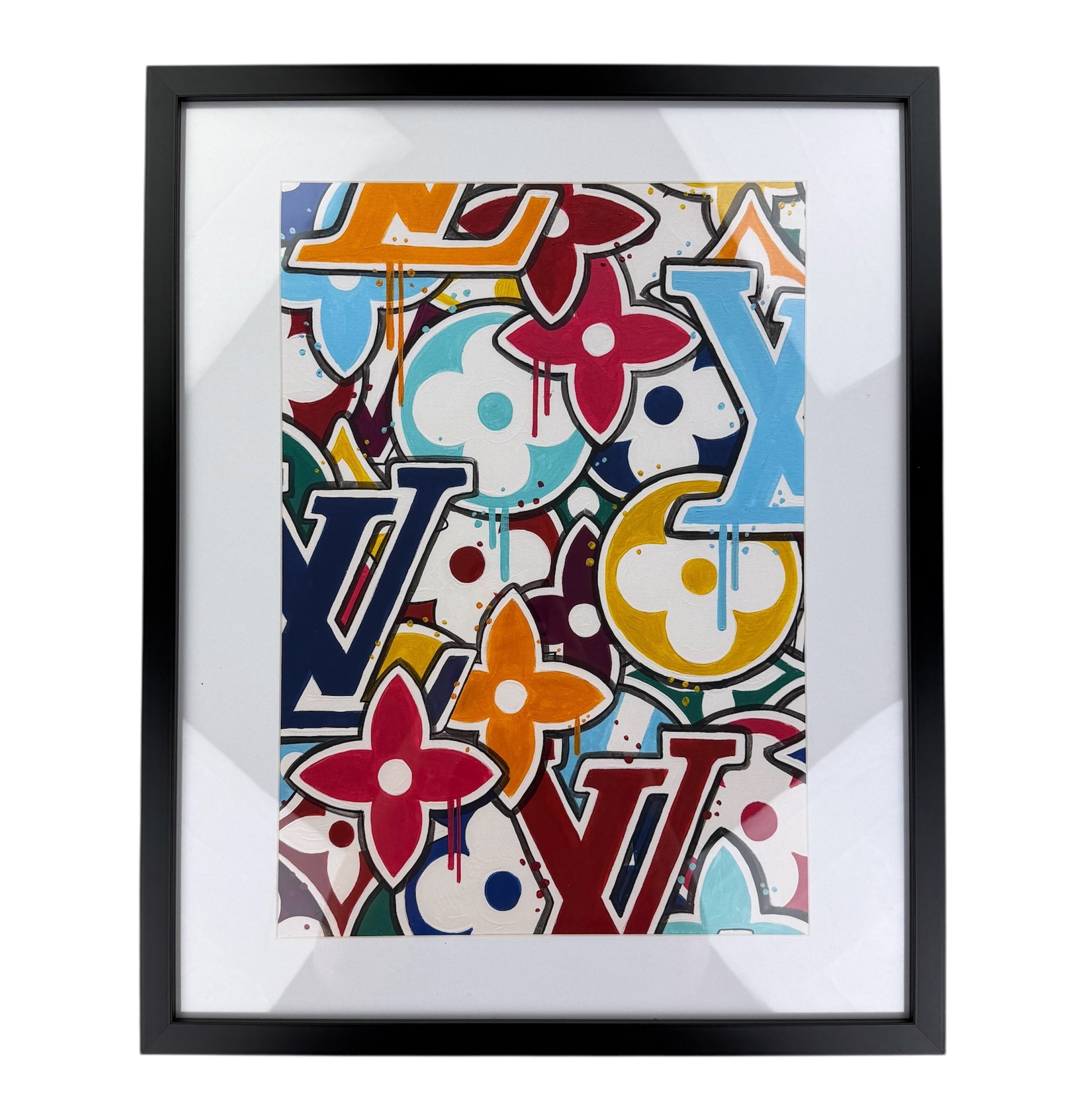 DESIGNER INSPIRED WALL ART - LV PRINT