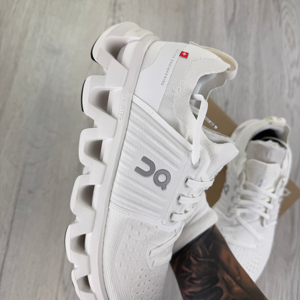 On Running Cloudswift 4 All White Trainers