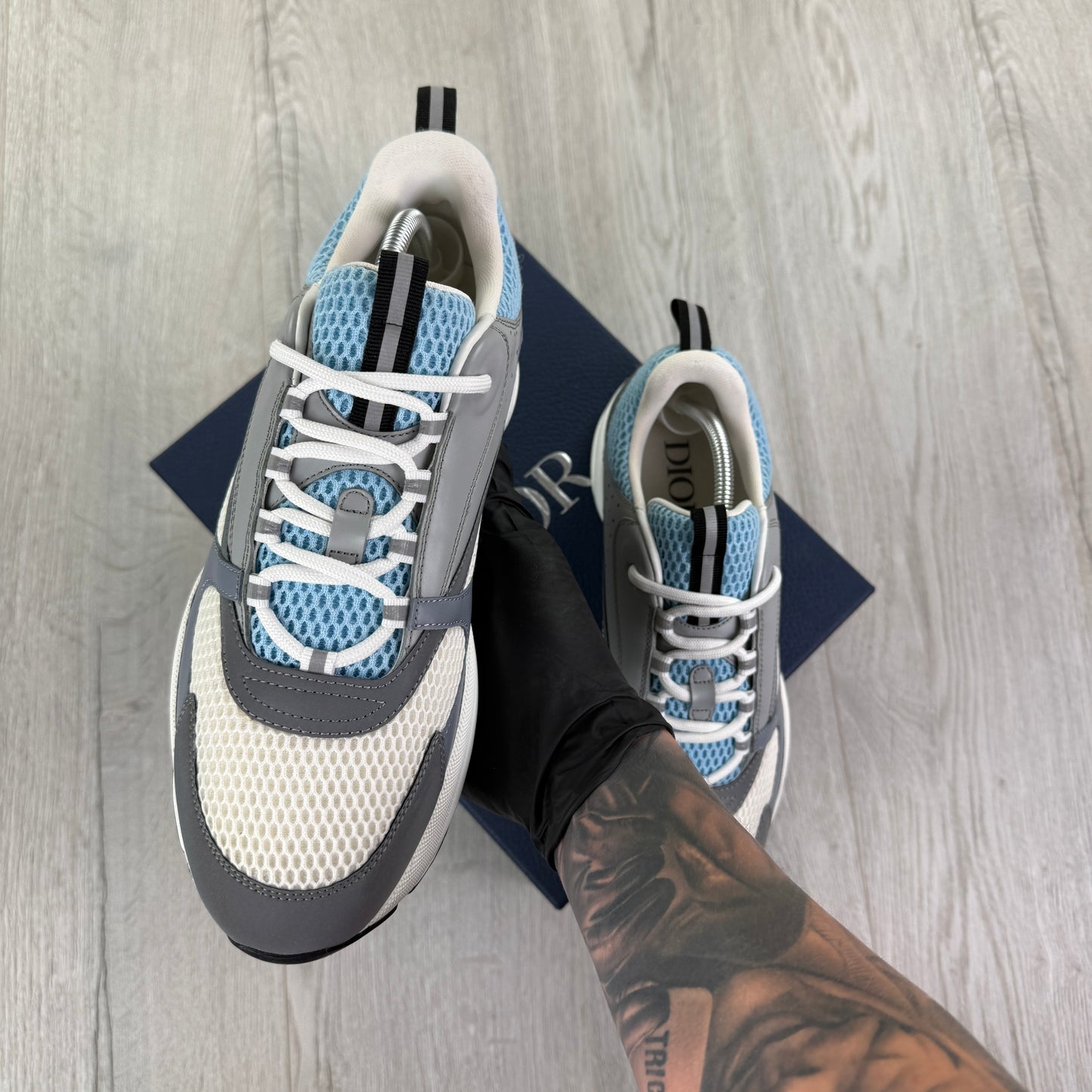 Dior B22 Men’s Baby Blue Runners - 45 (Fit Uk 10/10.5)