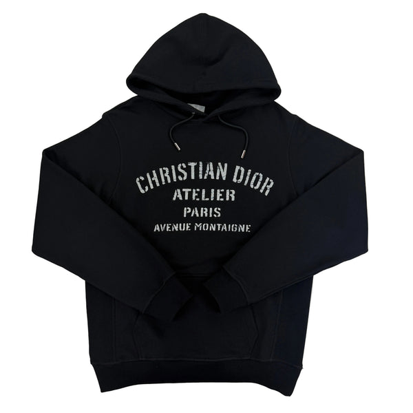Christian Dior Men’s Black Pullover Hoodie - Medium