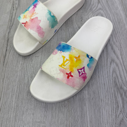 Louis Vuitton Men’s Multicolour Waterfront Mule Sliders - Uk 9