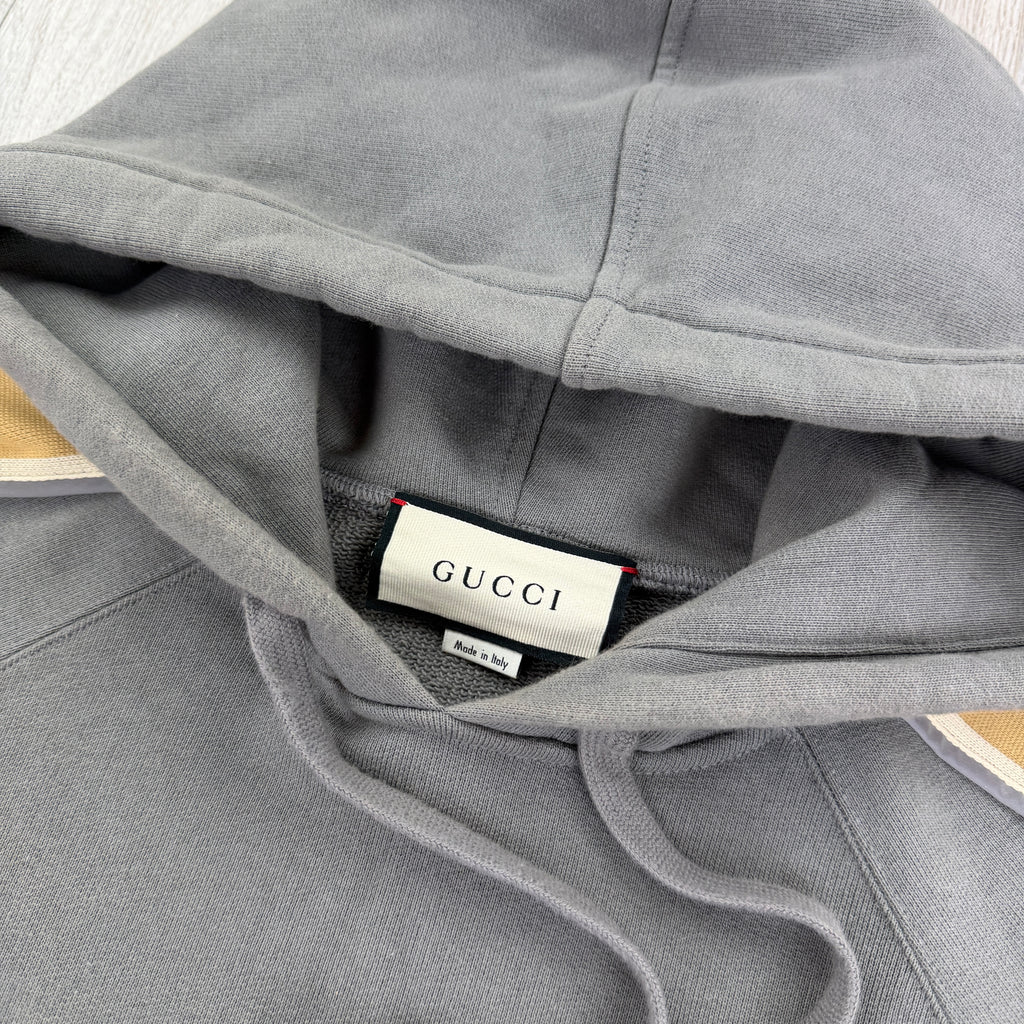 Gucci Men’s Grey Pullover Hoodie - Medium